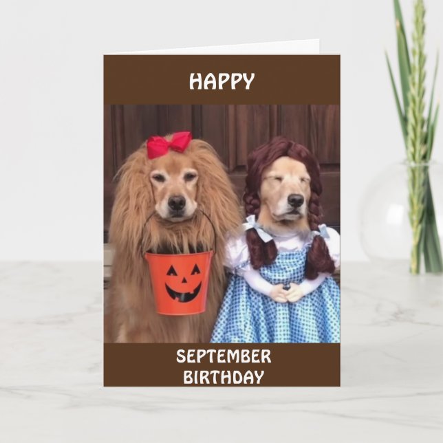 **GEBURTSTAG SEPTEMBER** ALLE FÜR "SIE" GESCHRÄNKT KARTE (Vorderseite)
