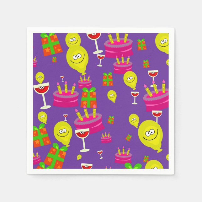 Geburtstag Serviette (Vorderseite)