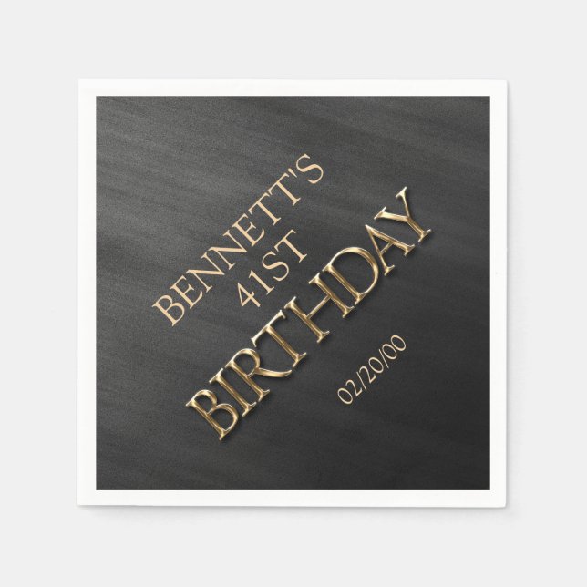 Geburtstag Serviette (Vorderseite)