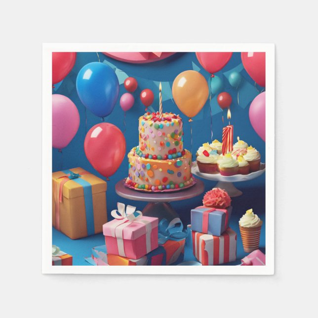 Geburtstag Serviette (Vorderseite)