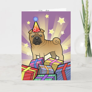 Geburtstag Shar Pei Karte