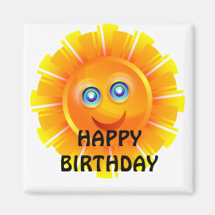 GEBURTSTAG: Sonniger Geburtstag Magnet