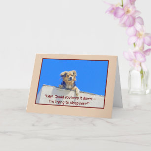 GEBURTSTAG SPASS/LASS SCHLAFHUNDE LIE KARTE