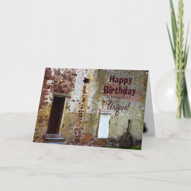GEBURTSTAG - SPEZIELLE EINZIGARTIGE PERSON - KARTE (Vorderseite)