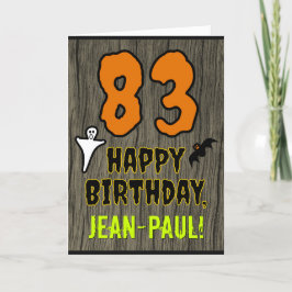 Geburtstag: Spooky Halloween Thema, Individuelle N Karte