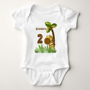 Geburtstag Tots Giraffe Geburtstag Baby Strampler