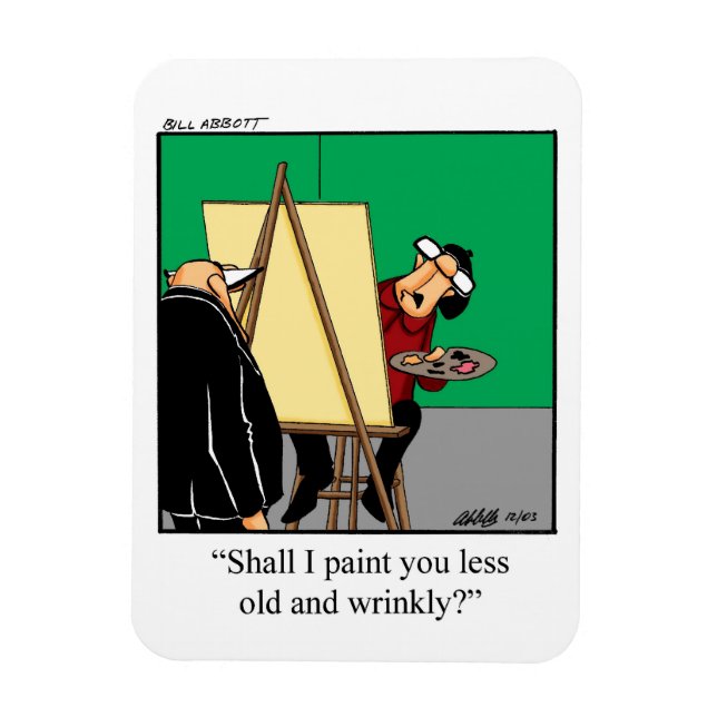 Geburtstag über dem Hügel Spaß Magnet Geschenk (Vertikal)