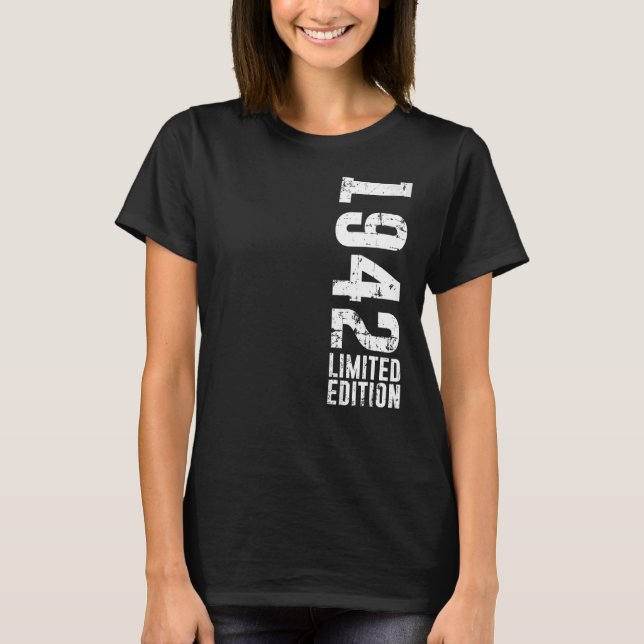 Geburtstag und Vintag 1942 T-Shirt (Vorderseite)