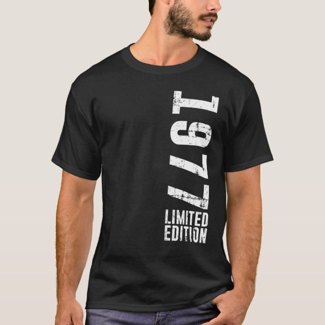 Geburtstag und Vintag 1977 T-Shirt (Vorderseite)