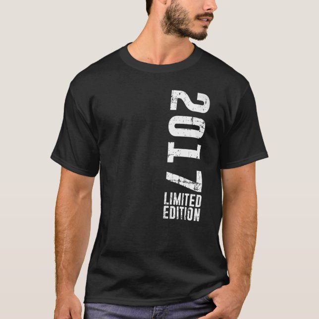 Geburtstag und Vintag 2017 T-Shirt (Vorderseite)