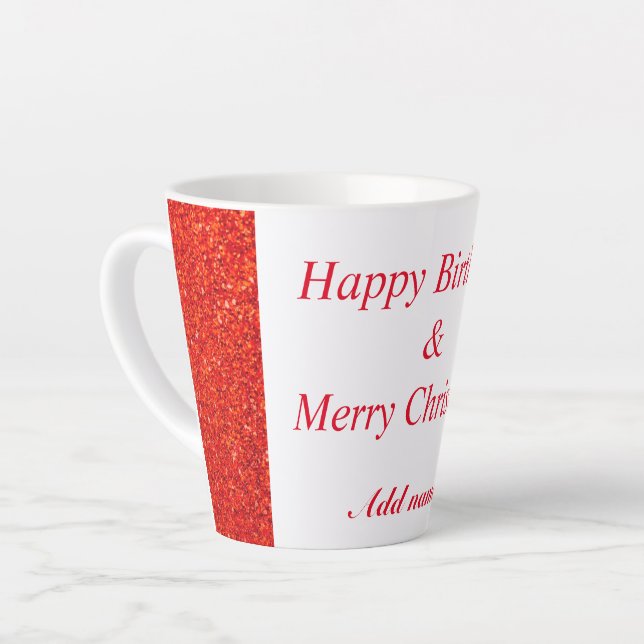 Geburtstag und Weihnachtsfeier Milchtasse (Linke Ecke)