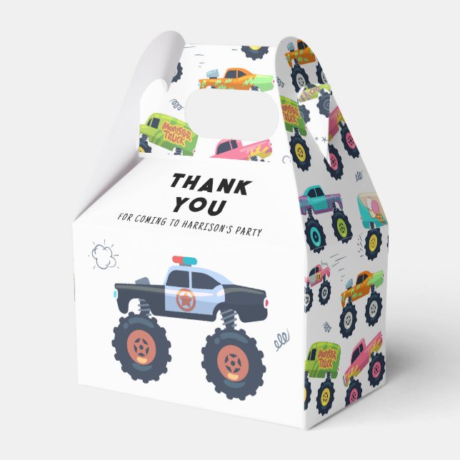 Geburtstag Vielen Dank, dass Sie moderne Kindermon Geschenkschachtel (Vorderseite)
