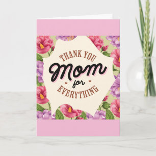 Geburtstag Vielen Dank Mama Pink Floral Card Karte
