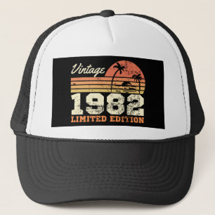Geburtstag Vintag 1982 Limited Edition Retro Truckerkappe