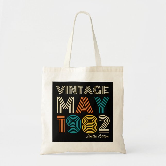 Geburtstag Vintag 1982 Limited Edition Tragetasche (Vorne)
