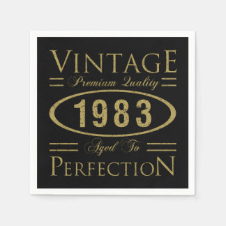 Geburtstag Vintag 1983 Serviette