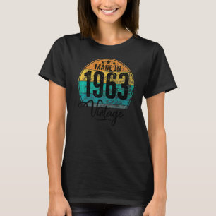 Geburtstag Vintag Geburtstag Jahr 1963 Geburtstag T-Shirt