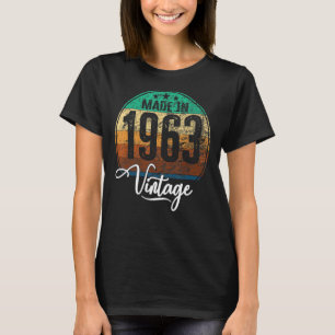 Geburtstag Vintag Geburtstag Jahr 1963 Geburtstag T-Shirt