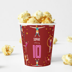 Geburtstag von Akrobatik und Gymnastik Pappbecher