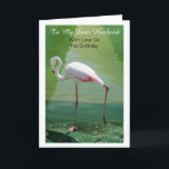 Geburtstag von Husband Karte<br><div class="desc">Grußkarte für einen Ehemann Geburtstag Flamingo, dass Sie mit jedem Text Ihrer Wahl anpassen können. Sollten Sie Hilfe bei der Anpassung benötigen, kontaktieren Sie uns über den Link auf dieser Seite. Ehemänner Geburtstagskarte Flamingo.</div>