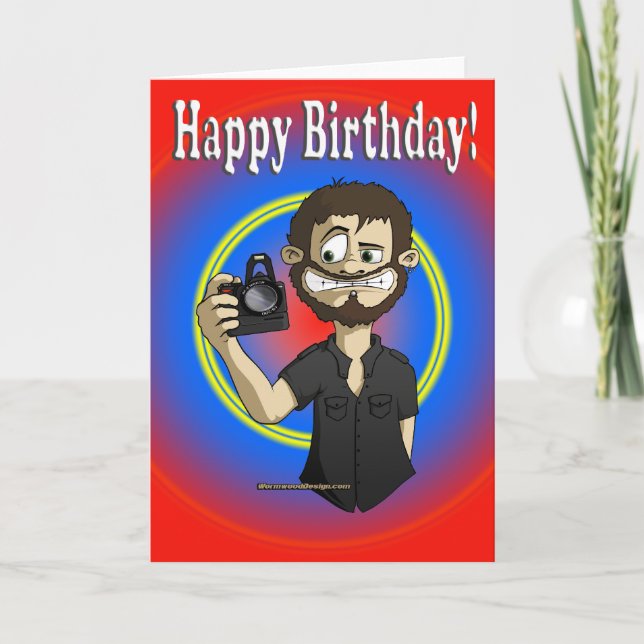 Geburtstag von Kameramann Karte (Vorderseite)