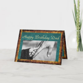 Geburtstag von Kind und Vater Hand in Hand Karte