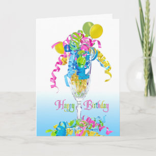 Geburtstag von Ribbons und Balloons Karte