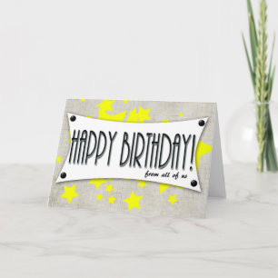 Geburtstag von uns allen Generikalkarte Karte