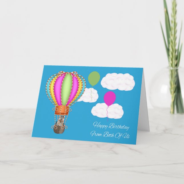 Geburtstag von uns beiden Grußkarten Karte (Vorderseite)
