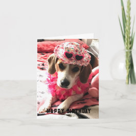 Geburtstag von Welpen Karte