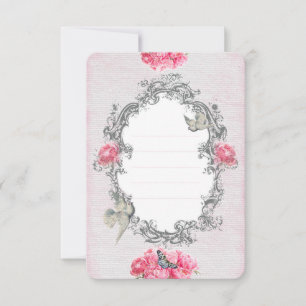 Geburtstag - Weiße Leine - Einladungskarte