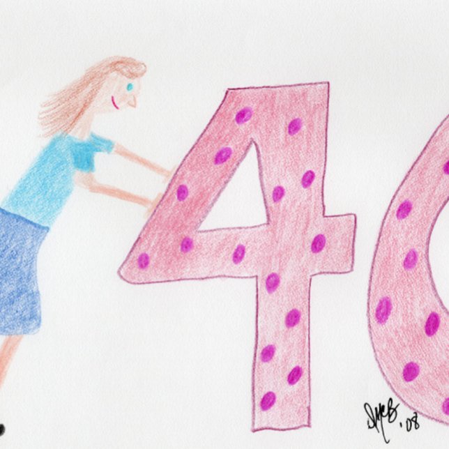 Geburtstag - Willkommen bei der Pushing 40 Crowd - Karte (Von Creator hochgeladen)