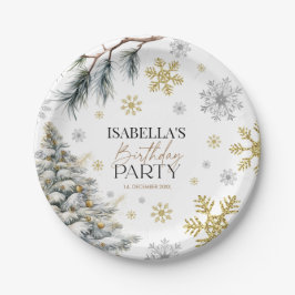 Geburtstag Winter Pappteller