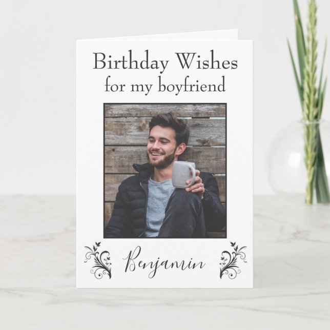 Geburtstag wünscht meinem Freund Karte (Vorderseite)