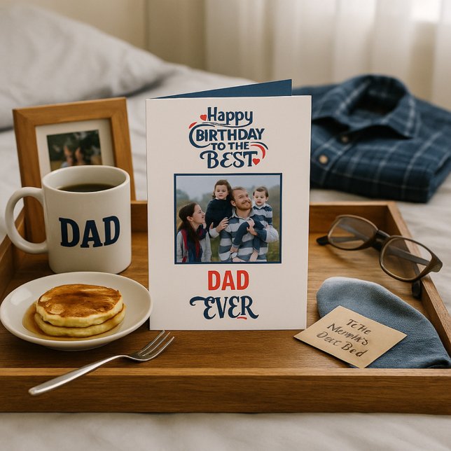 Geburtstag wünscht sich den besten Vater aller Zei Karte (Von Creator hochgeladen)