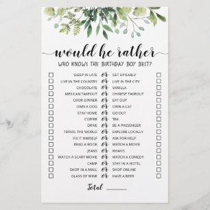 Geburtstag würde er ein bearbeitbares Spiel machen