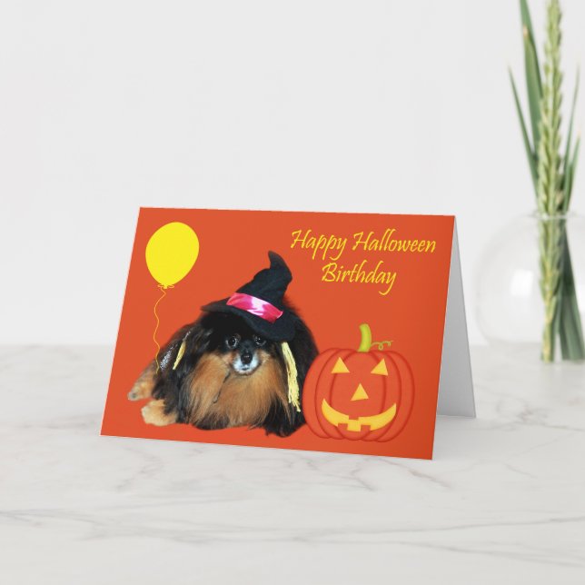 Geburtstag zu Halloween-Grußkarte Karte (Vorderseite)