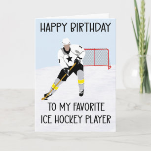 Geburtstag zum beliebten Eishockeyspieler Karte