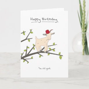 Geburtstag zum Glück - Ziegenkarte Karte
