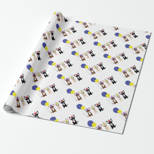 GeburtstagChihuahua-stelieandco Geschenkpapier (Ungerollt)