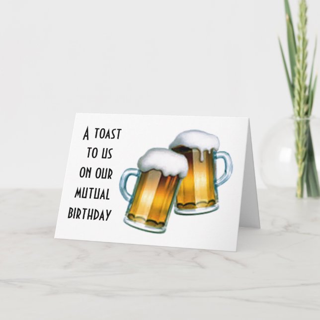 **GEBURTSTAGE TEILEN** BEDEUTET, UNS ZU VERSTÄRKEN KARTE (Vorderseite)