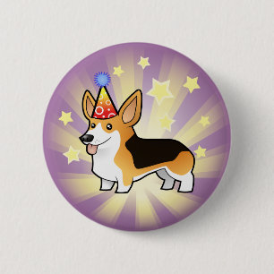 Geburtstagpembroke-WaliserCorgi Button