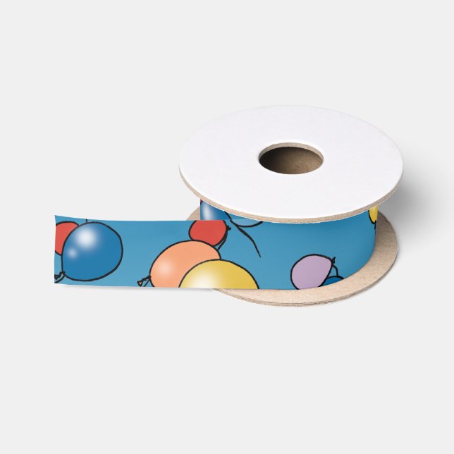 Geburtstags-Ballon-Feier Satinband (Spule)