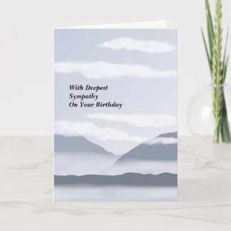 Geburtstags-Beileids-Karte Karte
