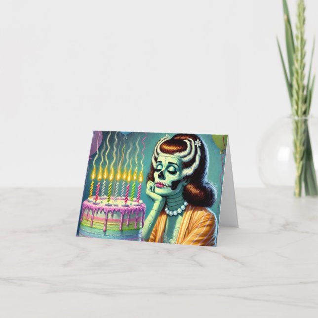 Geburtstags-Blues Karte (Vorderseite)