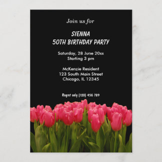 Geburtstags-Blume Einladung