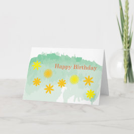 Geburtstags-Blume Karte