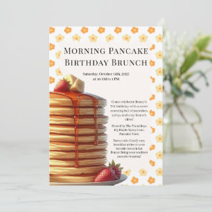 Geburtstags-Brunch mit Pfannkuchen am Morgen Gem Einladung