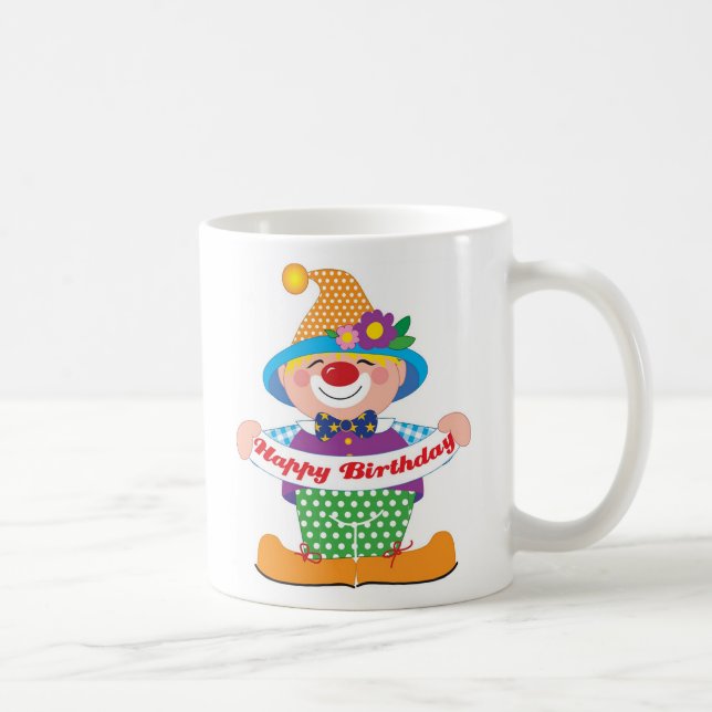 Geburtstags-Clown Kaffeetasse (Rechts)