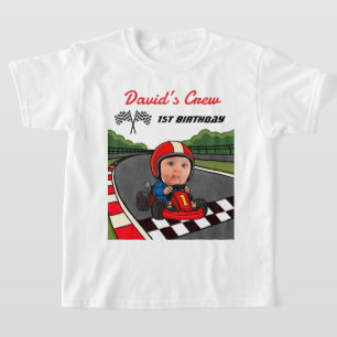 Geburtstags-Crew für individuellen Rennwagenfahrer T-Shirt